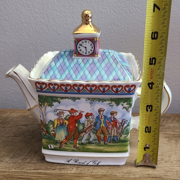 🔥Vintage Sadler " Round of Golf" Teapot Made in England - Picture 10 of 11